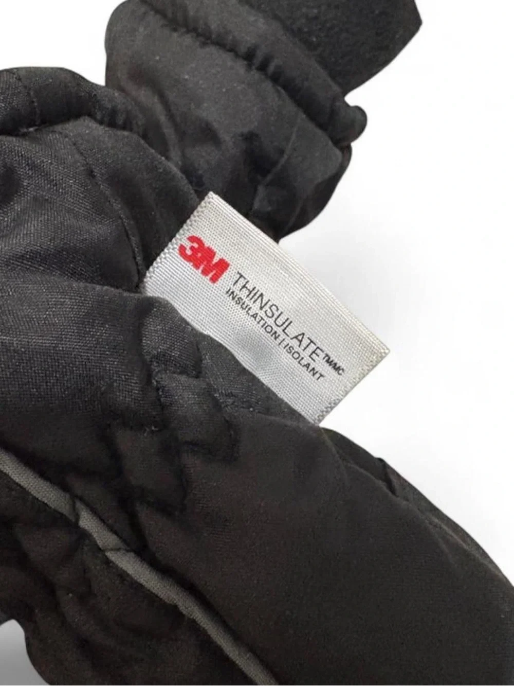 3M Thinsulate Black Insulated Kids Unisex Insulated Mittens